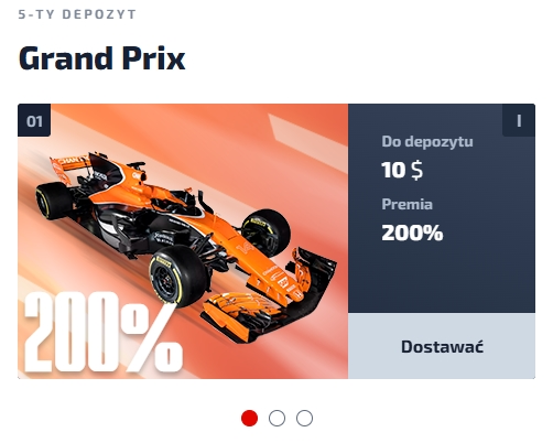 F1 Casino Bonusy